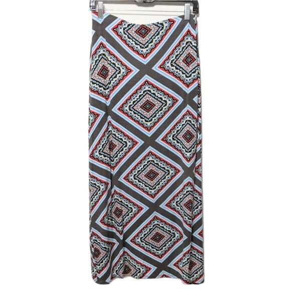 Anthropologie MAEVE Maina Geometric Faux Wrap Midi Skirt S - Picture 7 of 9